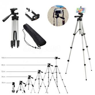 Aluminium Professionele Telescopische Camera Tripod Stand Houder Voor Digitale Camera Camcorder Statief Voor Iphone Smart Phone
