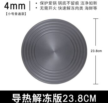 Aluminium Quick Ontdooien Plaat, Multifunctionele Ronde Rapid Warmtegeleiding Plaat, anti-Brandende Zwarte Warmtegeleiding Plaat