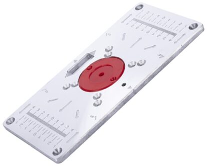 Aluminium Router Tafel Insert Plaat Hout Router Trimmer Modellen Graveermachine Met 4 Ringen Voor Houtbewerking Bankjes