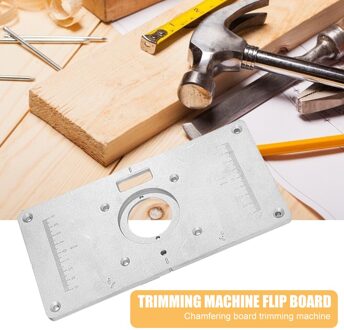 Aluminium Router Tafel Insert Plaat Houtbewerking Sterke Taaiheid Houten Draagbare Trimmen Machine Flip Boord