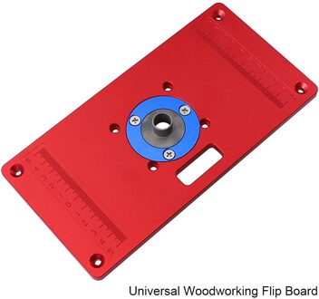 Aluminium Router Tafel Insert Plaat W / 2 Router Insert Ringen Voor Houtbewerking Bankjes Router RT0700C Hout Gereedschap Dorpshipping Universal