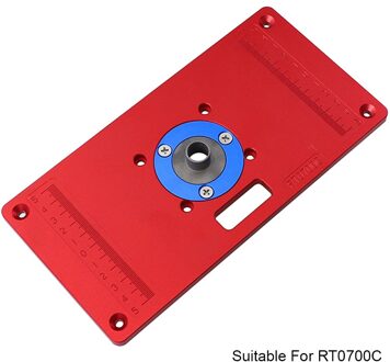 Aluminium Router Tafel Insert Plaat W / 2 Router Insert Ringen Voor Houtbewerking Bankjes Router RT0700C Hout Gereedschap Dorpshipping