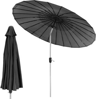 Aluminium Shanghai Parasol 270 cm met opdraaimechanisme - Zwart