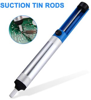 Aluminium Solder Sucker Desolderen Pomp Tool Verwijdering Vacuüm Soldeerbout Desolver SLC88