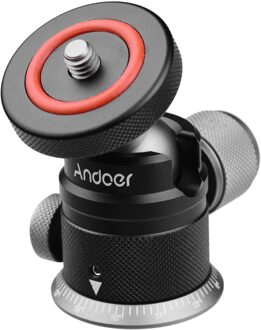 Aluminium Statief Balhoofd Mount Panoramisch Swivel 180 ° Flip Met Geschaald Base 1/4 Montage Voor Dslr Camera Statief montage