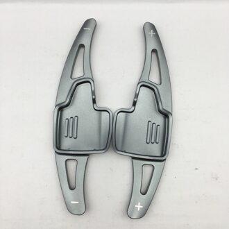 Aluminium Stuurwiel Shift Paddle Shifter Uitbreiding Voor Ford Focus Ford Kuga Auto Versnellingsbak Sticker grijs