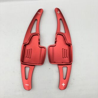 Aluminium Stuurwiel Shift Paddle Shifter Uitbreiding Voor Ford Focus Ford Kuga Auto Versnellingsbak Sticker rood