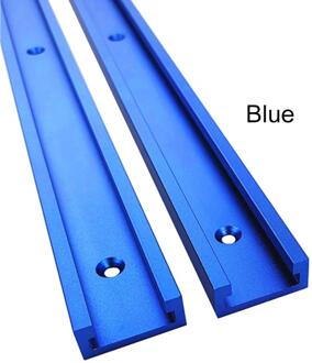 Aluminium T-Track Slot Mijter Track Jig Armatuur Voor Router Tafel Bandsaws Houtbewerking Diy Tool Lengte 300/400/500/600/800 Mm 1stk blauw / 400MM