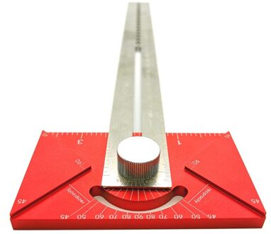 Aluminium T-Type Gat Scheidslijn Heerser Schrijvende Meten Hoek Gauge
