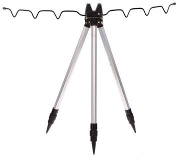 Aluminium Telescopische Vissen Statief Houder Stand Voor Hengel Zilver