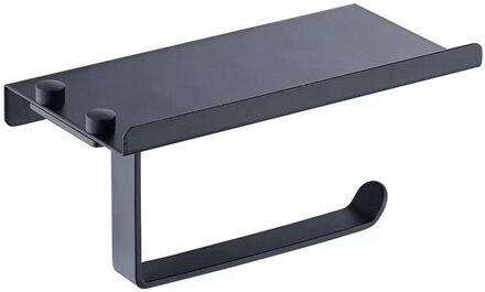 Aluminium Toiletpapier Rack Papierrolhouder Waterdichte Telefoon Houder Wandmontage Punch Gratis Bad Zeep Handdoek Plank