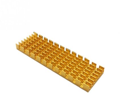 Aluminium Ultra Dunne SSD Harde Schijf Mini Cooler Koellichaam Vervanging Thermische Geleidende Computer Universele Voor M.2 NGFF Goud