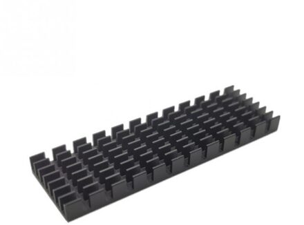 Aluminium Ultra Dunne SSD Harde Schijf Mini Cooler Koellichaam Vervanging Thermische Geleidende Computer Universele Voor M.2 NGFF zwart