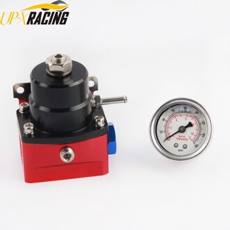 Aluminium Universele Verstelbare AN6 Fuel Pressure Regulator Gauge Voor Bmw E39 5 Serie Ect 30-90 Psi Fpr02 bkr met gauge