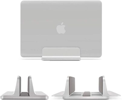 Aluminium Verticale Laptop Stand Dikte Verstelbare Desktop Notebooks Houder Opgericht Ruimtebesparend Stand Voor Macbook Pro/Air