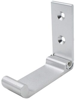 Aluminium Wall Mount Haak Onzichtbare Opvouwbare Hoofdtelefoon Houder Voor Huishoudelijke Kleding Dragen Kleerhanger Haak zilver B