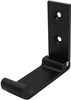 Aluminium Wall Mount Haak Onzichtbare Opvouwbare Hoofdtelefoon Houder Voor Huishoudelijke Kleding Dragen Kleerhanger Haak zwart B