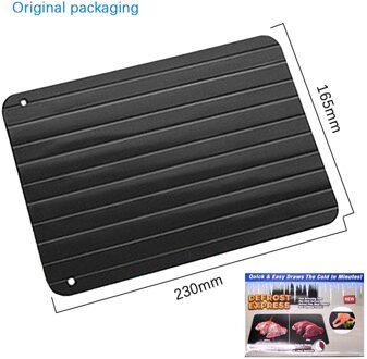 Aluminium Warmtegeleiding Snel Ontdooien Lade Bevroren Vlees Ontdooien Verse Gezonde Quick Ontdooien Plaat Voedsel Board Dooi Master Gadgets