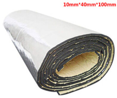 Aluminiumfolie geluidsisolatie voor auto 10mm sound rubber schuim isolatie thermische isolator motorkap afdichting geluidsisolatie