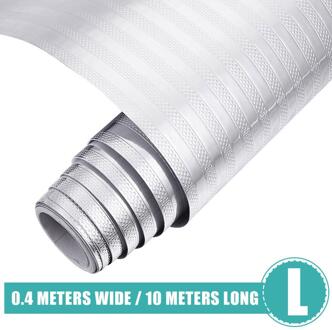 Aluminiumfolie Stickers Keuken Olie-Proof Muurstickers Waterdichte Zelfklevende Behang Keuken Backsplash Gestreept Behang JJ2026105-L