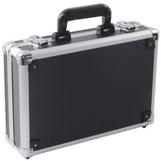 Aluminiumlegering Draagbare wachtwoord toolbox multifunctionele Koffer storage case Veiligheid instrument apparatuur geval met spons zwart