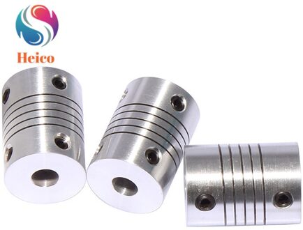 Aluminiumlegering Elastische Koppeling Motor Jaw Shaft Coupler 5mm Tot 8mm Flexibele Koppeling OD18x24mm Vaststelling Encoder Kronkelende Koppeling 10x10