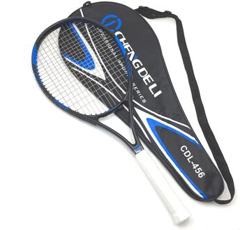 Aluminiumlegering Geïntegreerde Tennis Racket Sport Rackets Sterke Schokabsorptie Prestaties 27 "Aluminium Carbon Racquetdurable Blauw