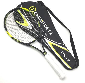 Aluminiumlegering Geïntegreerde Tennis Racket Sport Rackets Sterke Schokabsorptie Prestaties 27 "Aluminium Carbon Racquetdurable geel