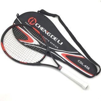 Aluminiumlegering Geïntegreerde Tennis Racket Sport Rackets Sterke Schokabsorptie Prestaties 27 "Aluminium Carbon Racquetdurable Rood