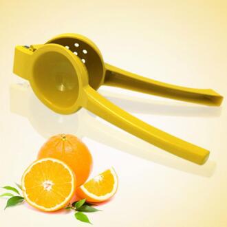 Aluminiumlegering Handleiding Hand Druk Fruit Juicer Citruspers Citrus Oranje Lime Juicer Home Kitchen Gadgets Handleiding Sapcentrifuge geel L