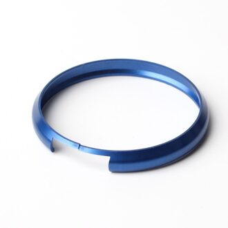Aluminiumlegering Sleutel Beschermende Ring Trim Chain Decoaration Voor Bmw Luchtuitlaat Trim Mini Cooper Sleutel Shell Auto Interieur Accessoire blauw