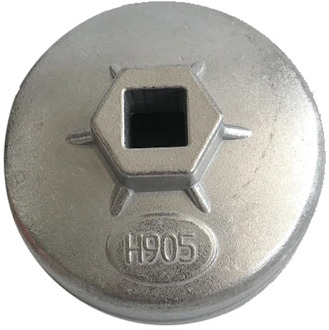 Aluminum 1/2 Square Drive 73mm 15 Flutes End Cap Oil Filter Wrench Auto Socket Remover Tool 905 For Buick Mitsubishi Chrysler