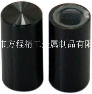 Aluminum alloy black button diameter 7mm high 14mm square hole 3.2 * 3.2mm power switch button cap