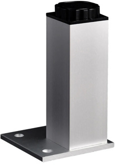 Aluminum cabinet foot Height adjustable Furniture support legs Bearing 60KG/PCS table Chairs Bed Sofa square Level Feet hardware