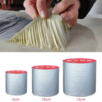 Aluminum Foil Tape Butyl Rubber Self Adhesive Waterproof For Home Roof Pipe Repair Caulking Super Fix Duct Tape Sealers Tool