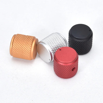 Aluminum Knobs Sand Blast Knurling Knob Solid Machined Metal Knob Potentiometer Knobs Volume Audio Adjustment Knob