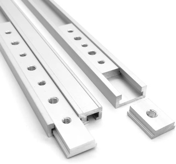 Aluminum M6/M8 T track Slot Slider Sliding Bar T Slot Nut For 30/45 Type T-Track Jigs Screw Slot Fastener Woodworking Tool