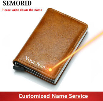 Aluminum Metal Credit Business Mini Card Wallet 2020 Dropshipping Man Women Smart Wallet Business Card Holder Hasp Rfid Wallet