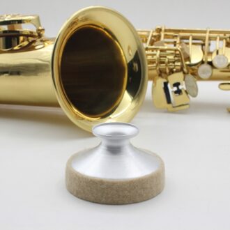 Aluminum Mute Silencer for Tenor Saxophone Sax Metal Dampener Light-weight