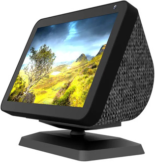 Aluminum Stand Mount Anti-Slip Base Bracket for Amazon Echo Show 8 full 360 degree Adjustable rotatable bracket Speaker Holder