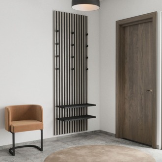 Alvar metalen schoenenplank zwart - 67,3 x 30cm