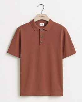 Alvie polo met korte mouwen Bruin
