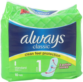 Always Classic Maandverband 10pcs Standard Size 1