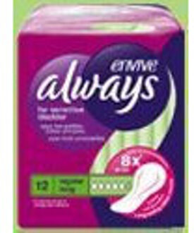 Always Envive Regular Long 10+2 PZ.