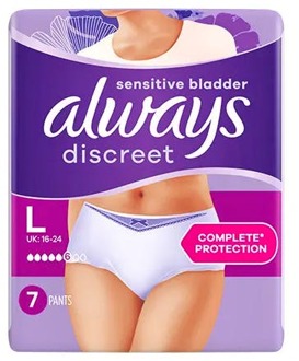 Always Maandverband Always Discreet Pants Normal Large 7 st