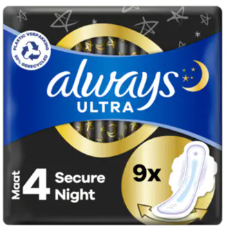 Always Maandverband Ultra Secure Night (9st)