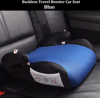 Alwaysme Draagbare Backless Travel Booster Saets Autostoel Dikker Kussen Voor Peuter 3-12Years Oude blauw