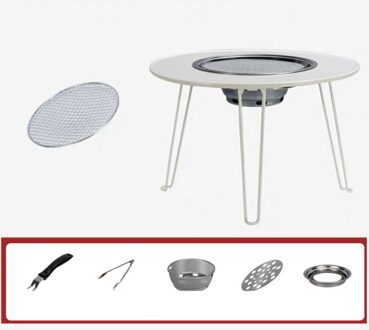 Alwaysme Houtskool Carbon Grills Met Tafel standaard