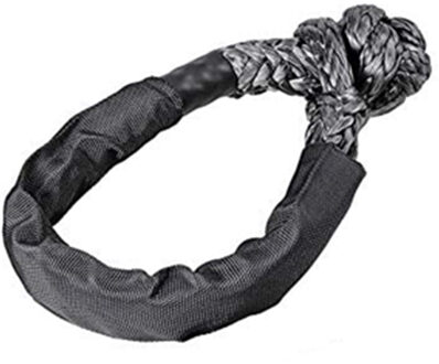 Alwaysme Zachte Beugel Touw, Flexibel En Duurzaam 38000LBS Breeksterkte zwart