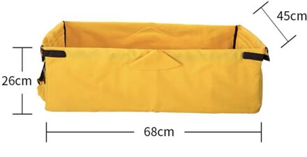 Alwaysme Zware Polyester Tuin Utility Wagon Winkelwagen Liner Voor Tuin Utility Wagon Winkelwagen 68X45X26CM geel